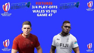 Rugby Challenge 4 World Cup 2023 3/4 Play-Offs Wales vs Fiji