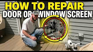 How to Replace Door or Window Screen | Quick and Easy Fix!