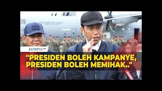 Jokowi: Presiden Boleh Kampanye, Boleh Memihak!