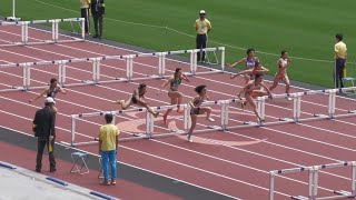 女子1部100mH準決勝1組　関東インカレ2022