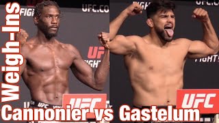 UFC on ESPN 29 OFFICIAL WEIGH-INS: Cannonier vs Gastelum