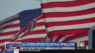 Georgia voters return 132,000 mail-in ballots