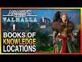 Assassins Creed Valhalla Books of Knowledge Locations in RYGJAFYLKE