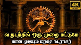 வருடத்தில் ஒருமுறை மட்டுமே காட்சி தரும் நடராஜர் கோயில்!#sivan #history #tamilhistory