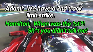 Hamilton and his engineer have zero trust and respect