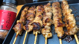 HSMで冷凍焼き鳥を焼いてチーズでキメるだけの動画