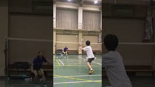 【対人練習】スマッシュ→レシーブ→ドライブ合戦   #badminton #バドミントン #コカケア