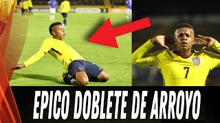 ÉPICO DOBLETE de Kenny Arroyo vs  Brasil Sub 17