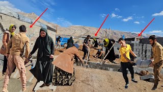 Zahra and Ali's family challenge in winter: Helping build Ali's house