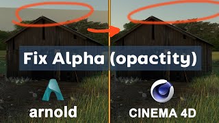 Opacity map (alpha map) - Arnold C4D Quick Tips