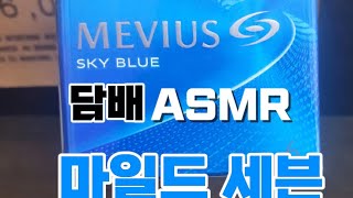 담배ASMR(마일드세븐)/SMOKING ASMR(MEVIUS SKY BLUE)