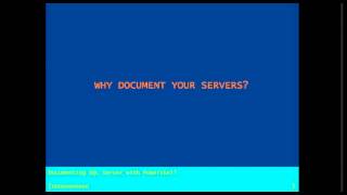 Documenting SQL Server with PowerShell