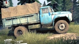 MudRunner - B 130 Truck on the Rocky Hills Map