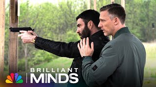 Brain Surgeon Teaches Neurologist How to Lock, Load and Shoot a Gun | Brilliant Minds | NBC