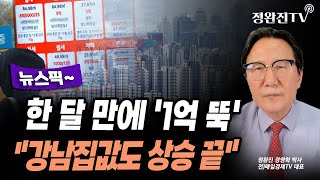 [뉴스픽] 한 달 만에 '1억 뚝'...\