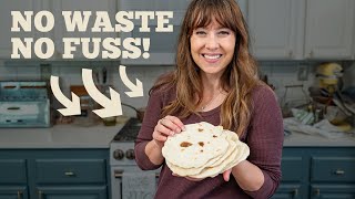 Receta fácil de tortillas descartables de masa madre