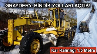 Graydere bindik, 1.5 metre karlı yolları açtık! #bartın #kar #yollar #ilözelidaresi