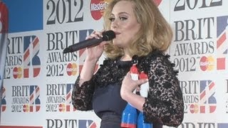 Adele explains why she raised a middle finger during the Brit Awards 2012