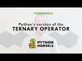 Python's ternary operator