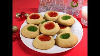 Thumbprint Cookies Recipe 🍪 • A Festive Sweet Treat! 🎄😉 - Episode 585