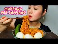 MUKBANG MIE SAMYANG PAKE 3 TELUR PEDAS BANGET | EATING SOUNDS #mukbang