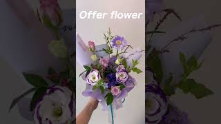 보라색 생일축하꽃다발🪻🪻-Purple birthday flower bouquet #flowergift #florist #flowers #floristsandflowers