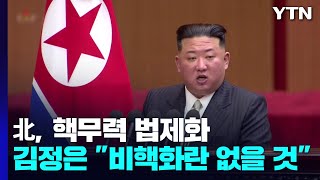 김정은 "핵포기 절대 없다...불가역적 핵보유국" 선언 / YTN