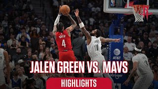 Jalen Green (24 points) Highlights vs. Dallas Mavericks l Houston Rockets