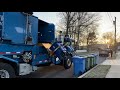 Republic Services Labrie Expert Garbage Truck 4038 on Morning Recycle + New Toter