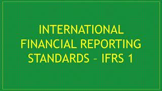 Ifrs 1 @AccountingbyFARSK