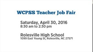 WCPSS Teacher Job Fair 2016