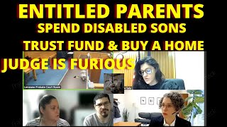 Parents spend sons trust fund meant for his medical care on a family home, Judge was furious \u0026 is co