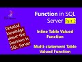 function | function in sql server | scalar valued function | user defined functions in sql | part 2