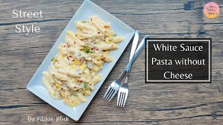 Creamy White Sauce Pasta without cheese | Quick and Easy Indian style White Sauce Pasta #shorts