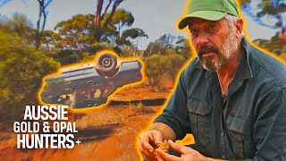 The Gold Retrievers Find An Overturned Car In Devil's Cut! | Aussie Gold Hunters