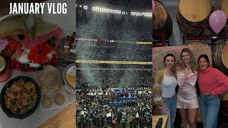 VLOG//  birthday celebrations, trader joes haul, super bowl bound, etc!