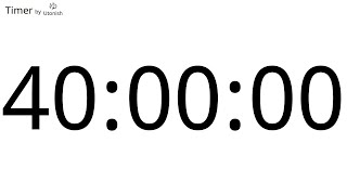 40 Hour Countup Timer