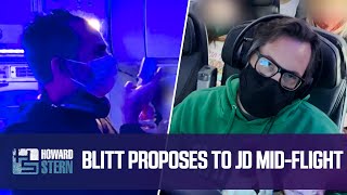 Blitt Proposes to JD on Their Flight Back From L.A.