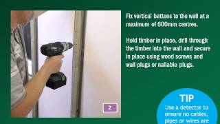 EcoTherm Insulated Plasterboard Eco-Liner Mechanical Fix Installation Guidelines with Battens
