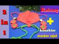 Kalung+konektor masker rajut 2 in 1Crochet 2 in 1 mask strap+mask adapter #maskstrap #crocket #rajut