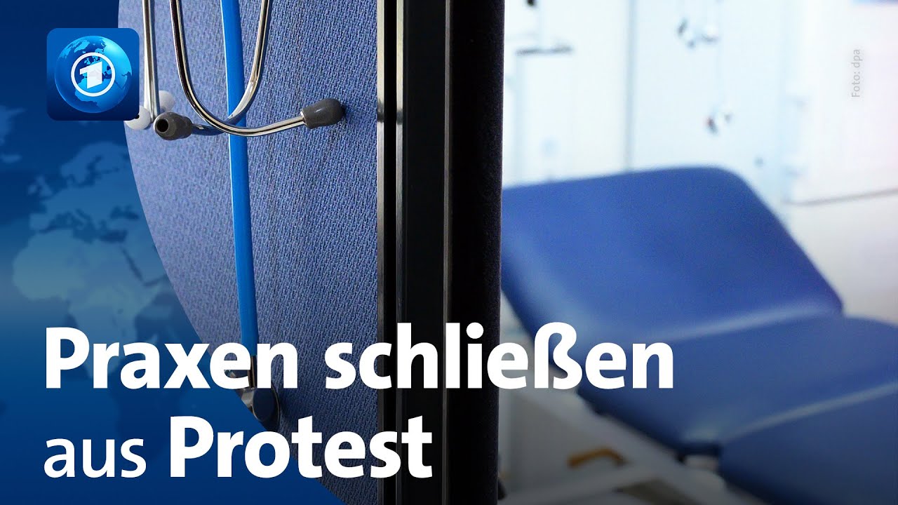 Protest Gegen Die Politik: Viele Arztpraxen Bleiben Geschlossen - YouTube