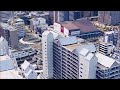 4k uhd 【2020】兵庫県 西宮市 阪急電鉄 西宮北口駅周辺の空撮アニメーション