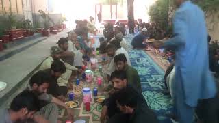 Daily free food dastarkhwan for 300 people managed by saad ahmed from last 12 years