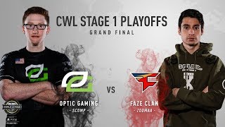 OpTic Gaming vs. FaZe Clan #2 | Grand Finals | CWL Pro League Stage 1 Playoffs 2018