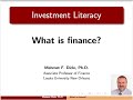 What is finance?