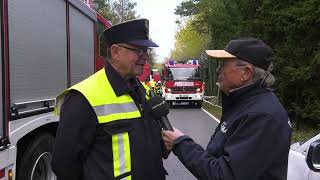 Große Waldbrandübung der Feuerwehren aus dem Landkreis Rottal Inn und Landkreis Passau (08.11.2022)