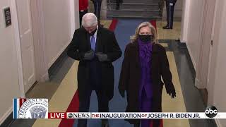 Former presidents arrive at inauguration ceremony for Joe Biden
