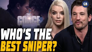 Whos The Better Sniper? Miles Teller or Anya Taylor-Joy? The Gorge Cast Interview