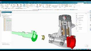 Solid Edge 2023: RC Engine Assembly and Motor Simulation (Model by Siemens)