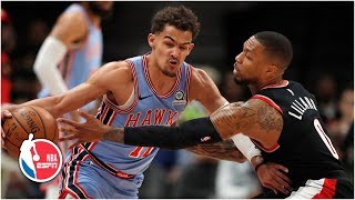 Damian Lillard and Trae Young explode in 1st half, Trail Blazers top Hawks | NBA Highlights